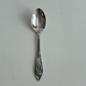 Vintage Oregon State Demitasse Spoon Collectible Souvenir Sterling Silver 10g